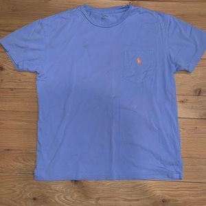 Polo T-shirt size small. Purple and orange